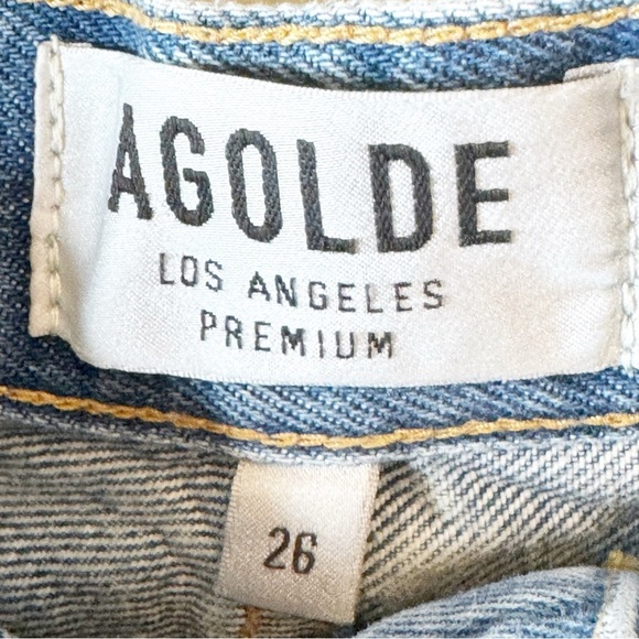 Agolde Distressed High Rise Dee Short in Riccochet Size 26 - Picture 4 of 6